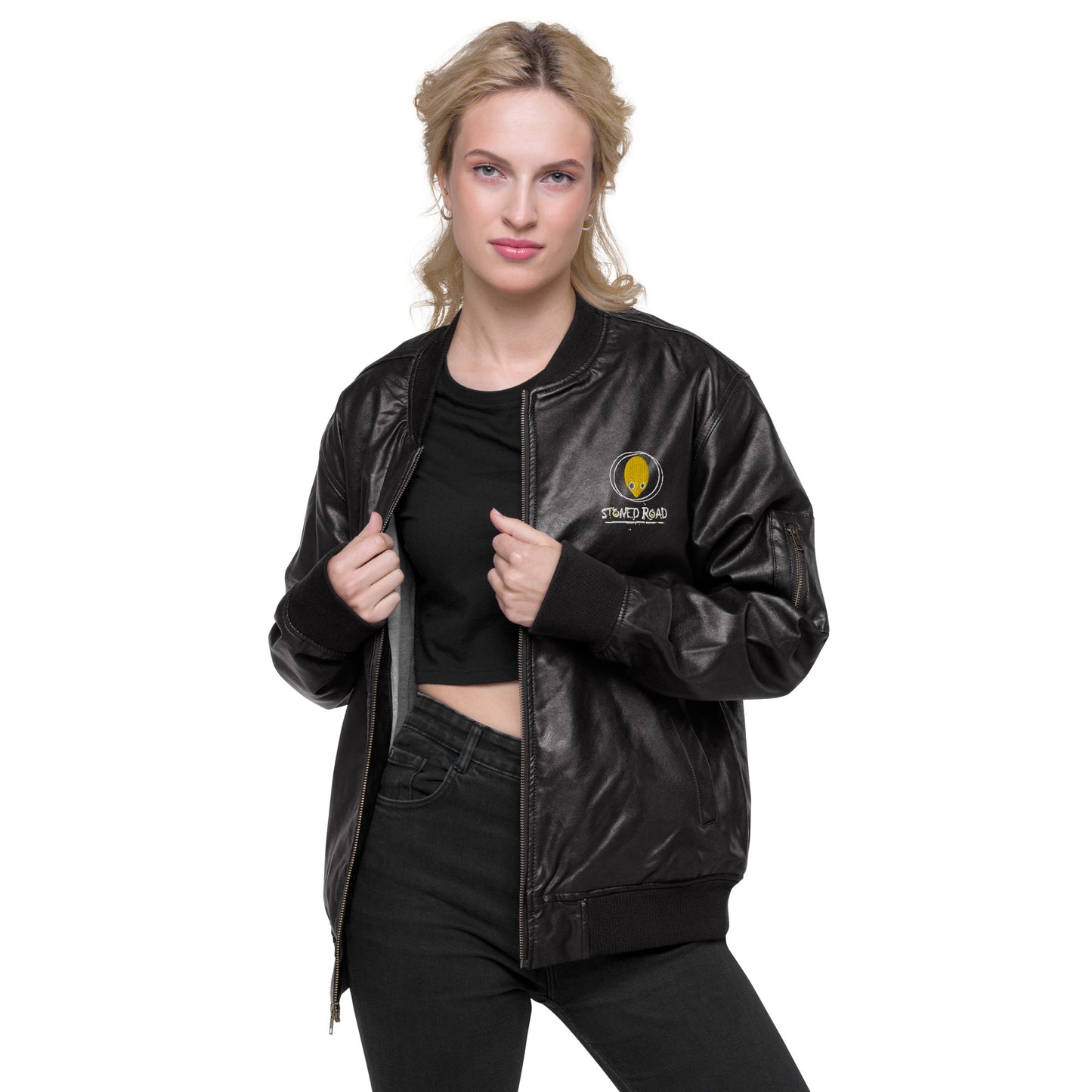 Defcon 5 Faux Leather Bomber
