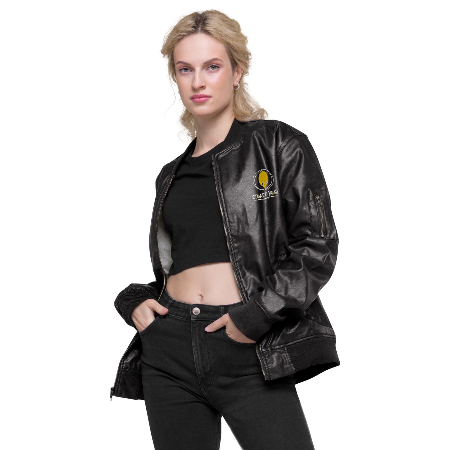 Defcon 5 Faux Leather Bomber
