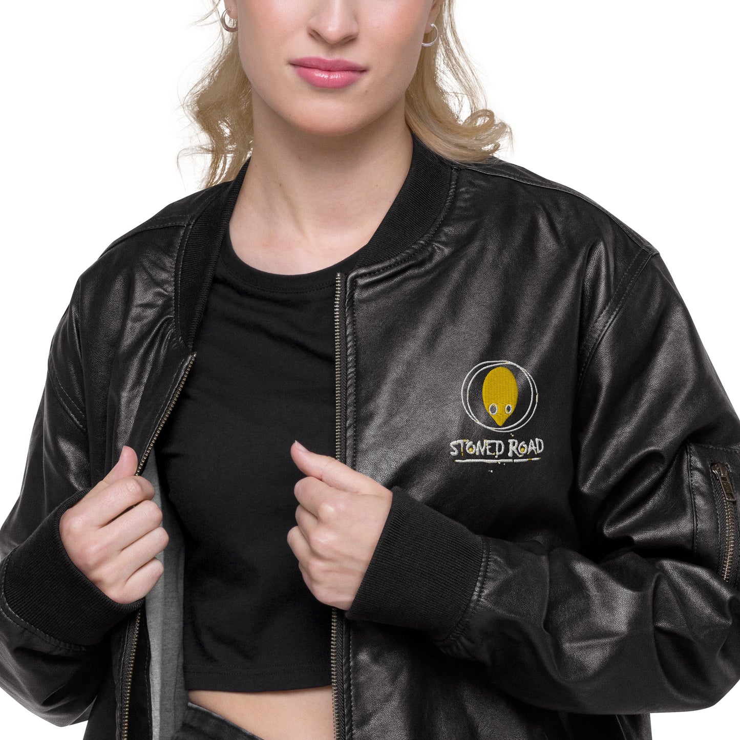 Defcon 5 Faux Leather Bomber