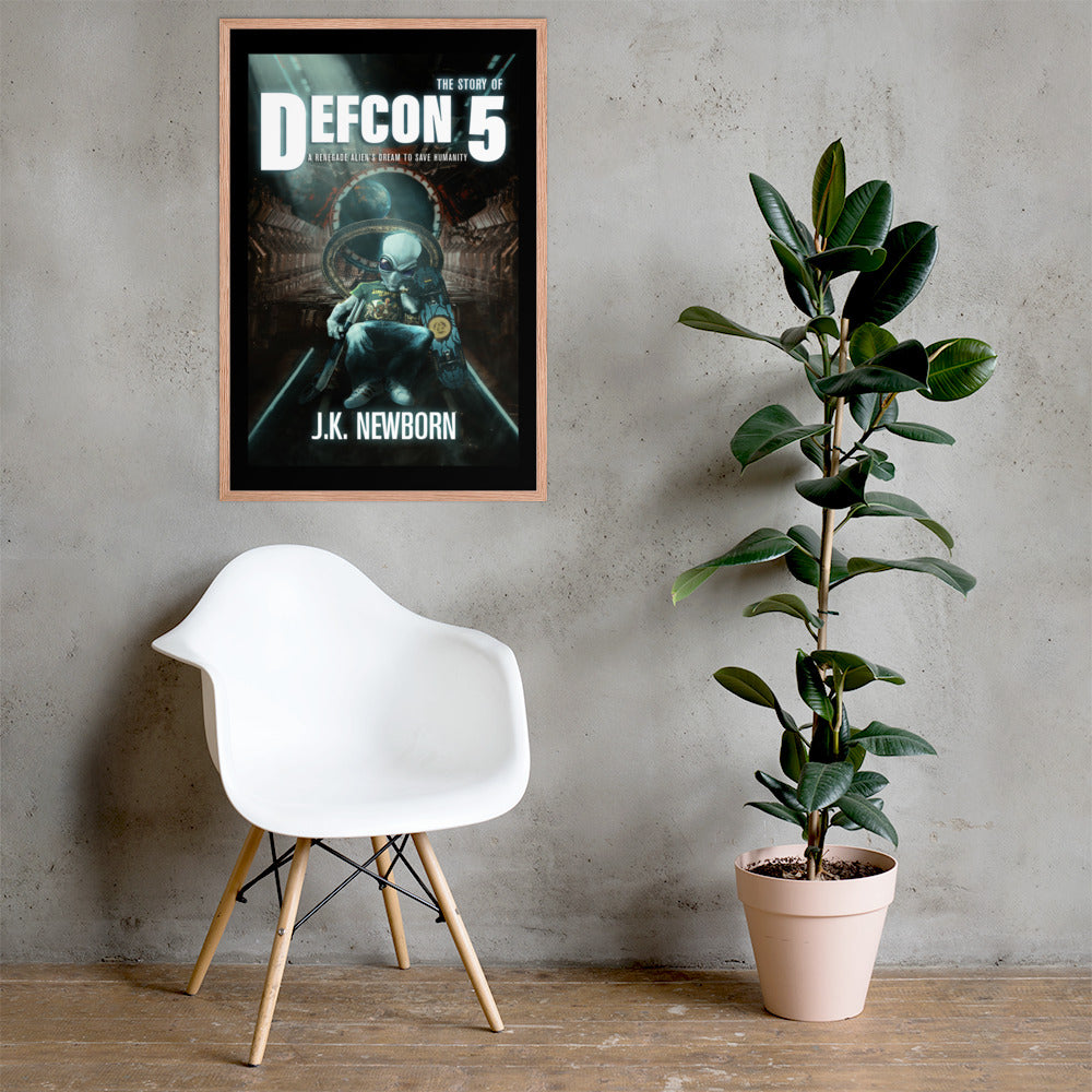 Defcon 5 framed, high quality book cover poster