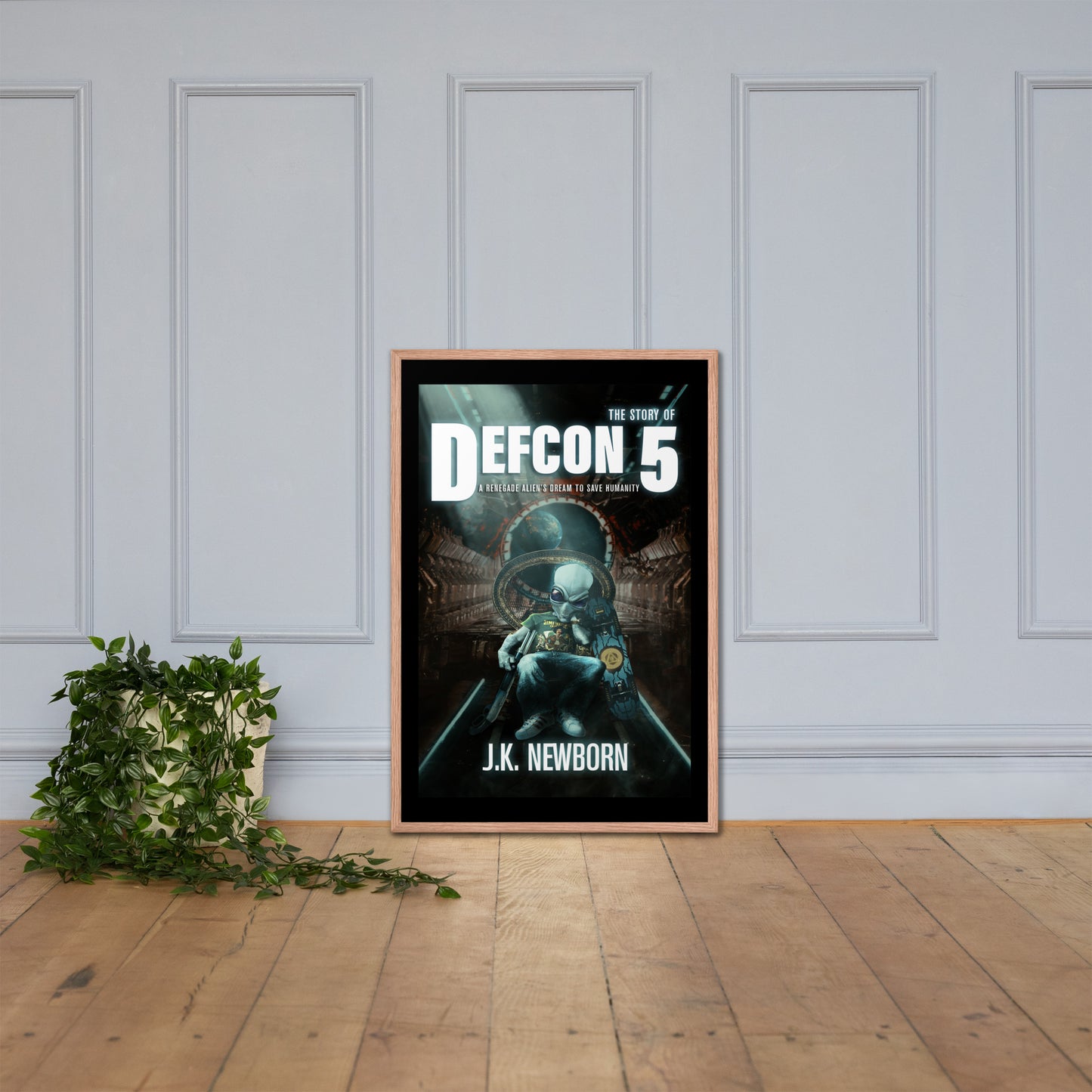 Defcon 5 framed, high quality book cover poster