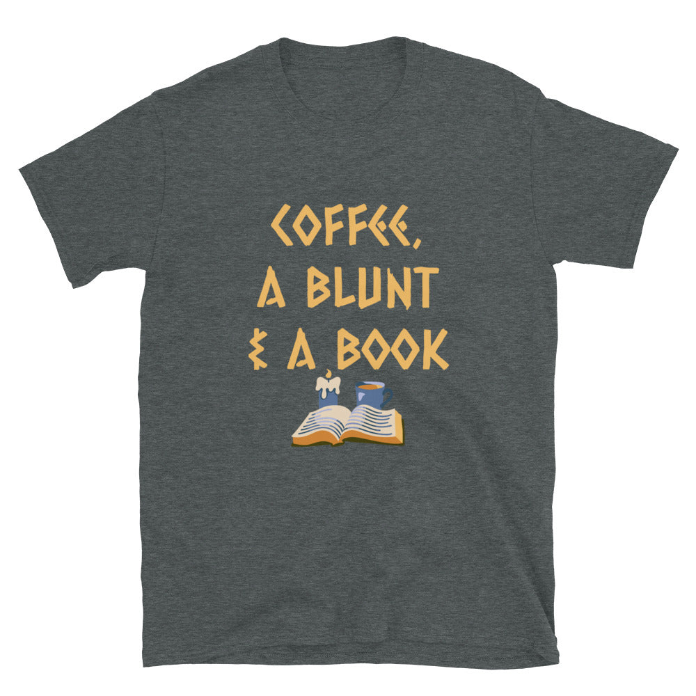Coffee, Blunt and Book T-Shirt
